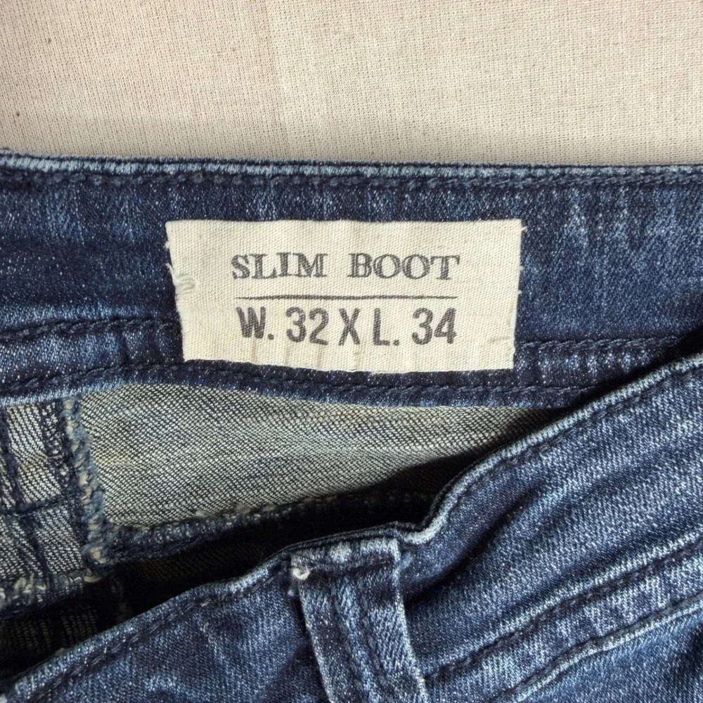 Axel Slim Boot Jeans size 32‎ X 34 Blue_4